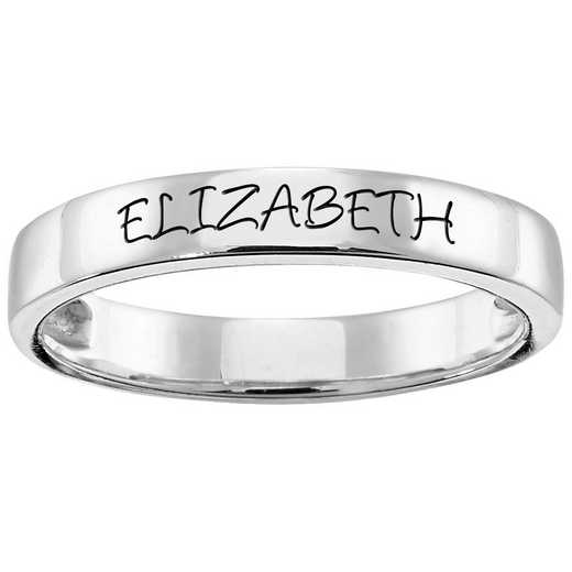 Women's Stack Engraved Stacking Band
